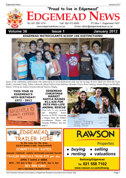 Edgemead News January 2012