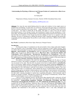 4. Understanding the Physiology of Heterocyst and Nitrogen Fixation