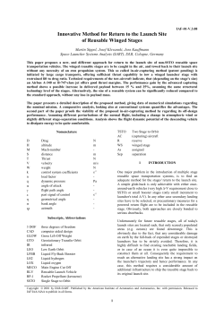 Innovative Method for Return to the Launch Site of Reusable