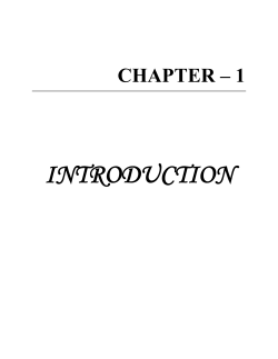 INTRODUCTION