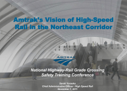 Amtrak`s Vision Of High-Speed Rail In The Northeast Corridor