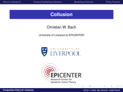 Collusion - EpiCenter