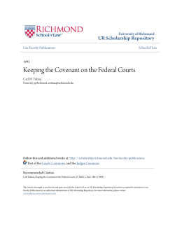 Keeping the Covenant on the Federal Courts