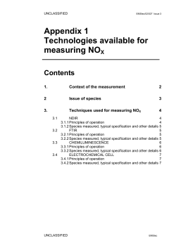 Appendix 1 Technologies available for measuring NOX - UK-Air