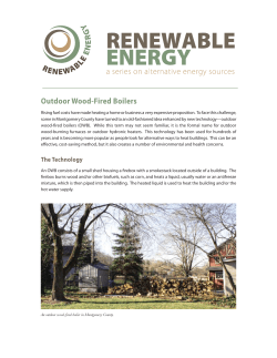 Outdoor Wood-Fired Boilers