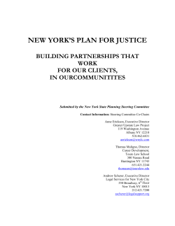 new york`s plan for justice
