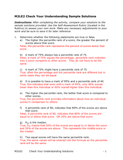 M2LE2 Check Your Understanding Sample Solutions