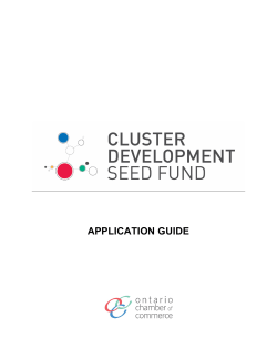 Application Guide - Ontario Chamber of Commerce