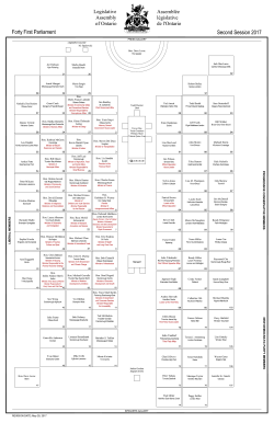 Chamber seating plan - Legislative Assembly of Ontario