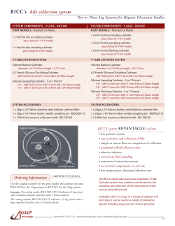 BICC`s bile collection system
