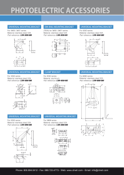CONTRINEX Mounting Brackets for Photoelectric Sensors