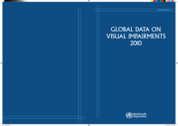 global data on visual impairments 2010