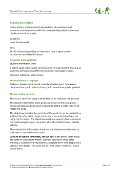 Teacher notes pdf - Nuffield Foundation