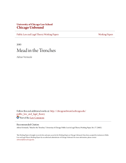 Mead in the Trenches - Chicago Unbound