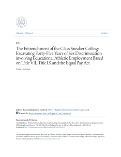 The Entrenchment of the Glass Sneaker Ceiling: Excavating Forty