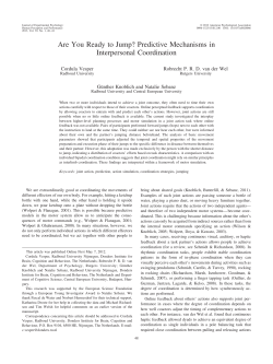 Are You Ready to Jump? Predictive Mechanisms in