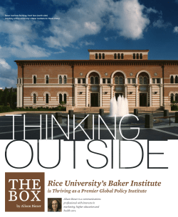 a PDF - Rice University`s Baker Institute