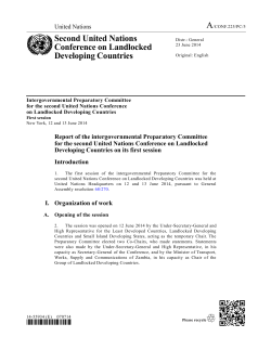 Second United Nations Conference on Landlocked Developing