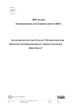 an overview of the italian &ldquo;guidelines for semantic
