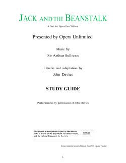 JACK AND THE BEANSTALK