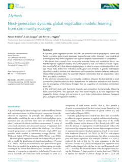 Nextgeneration dynamic global vegetation models: learning