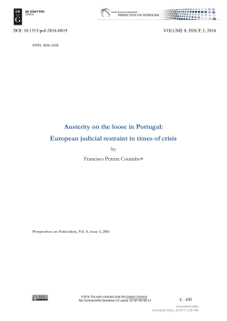 Austerity on the loose in Portugal: European judicial restraint in