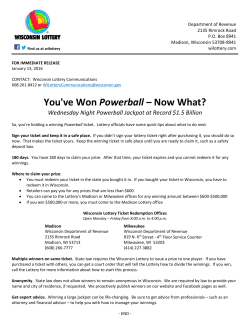 You`ve Won Powerball &ndash; Now What?