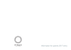 Information for parents 2017 entry