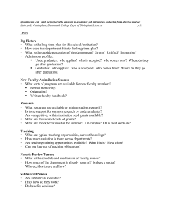 Questions to ask (and be prepared to answer)