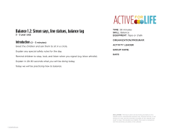 Balance tag - Active for Life