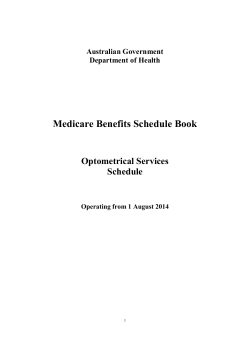 Medicare Benefits Schedule Book