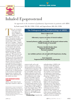 Inhaled Epoprostenol