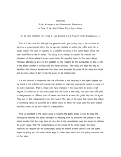 (Abstract) Public Acceptance and Bureaucratic Resistance: A Case