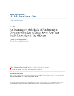 An Examination of the Role of Fundraising in Divisions of Student