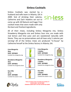Sinless Cocktails