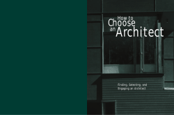 How to Choose an Architect - Manitoba Association of Architects
