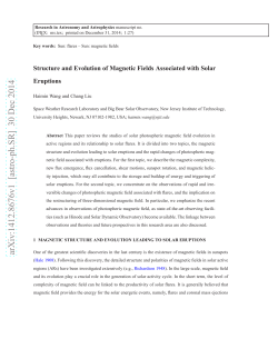 Structure and Evolution of Magnetic Fields Associated with Solar