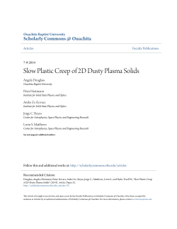 Slow Plastic Creep of 2D Dusty Plasma Solids