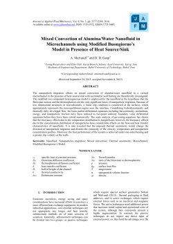 Mixed Convection of Alumina/Water Nanofluid in Microchannels