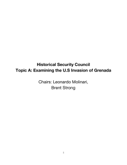 Historical Security Council Topic A: Examining the U.S Invasion of