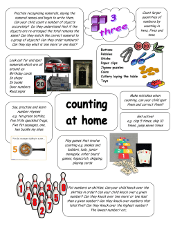 Practise recognising numerals, saying the numeral names and