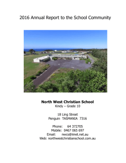 the Annual Report - North West Christian School