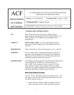 Safe and Timely - American Public Human Services Association