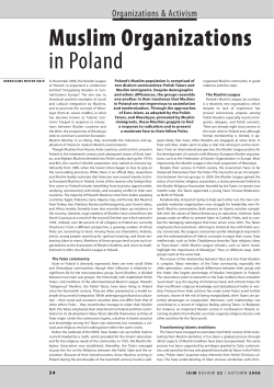 muslim Organizations in Poland
