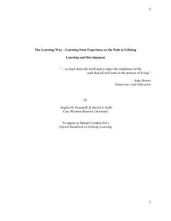 article - Institute for Experiential Learning