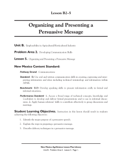 Lesson Plan - New Mexico FFA
