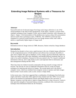 Extending image retrieval systems with a thesaurus for shapes