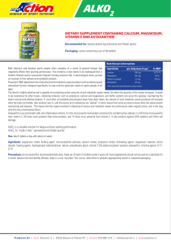 data sheet - ProAction