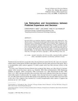 Lay Rationalism and Inconsistency between Predicted