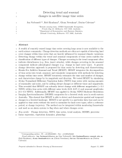 Detecting trend and seasonal changes in satellite image time series